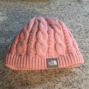 The North Face cable knit hat